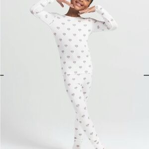 SKIMS KIDS SLEEP SET- MARBLE HEART BANNER-SIZE 7 BNWT IN BAG